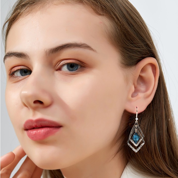 Bông tai nữ, Khuyên tai tua rua dáng dài phong cách Hàn Quốc cho nữ -B12