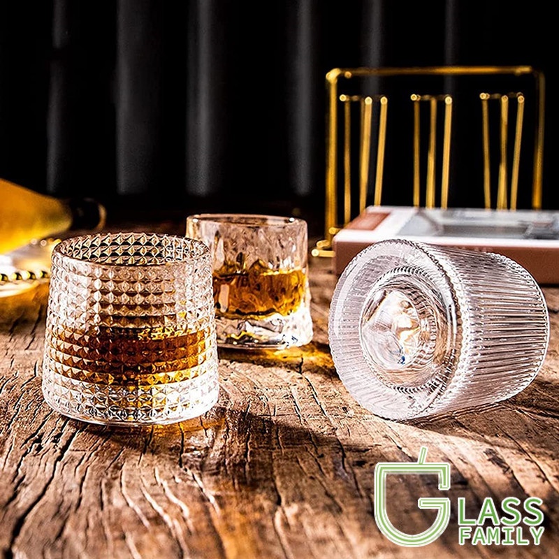 Gf Cốc Xoay Uống Rượu cocktail Bằng Thủy Tinh Kiểu Dọc
