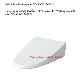 [CHÍNH HÃNG] Nắp bồn cầu đóng êm INAX CF2700VS, dùng cho bồn cầu INAX AC2700VN