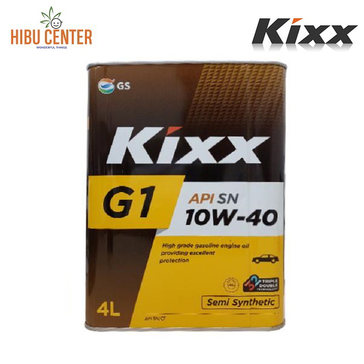 [ Hàn Quốc ] Dầu Nhớt Cao Cấp KIXX G1 10W-40 SN PLUS | 4 Lít | Máy Xăng 2022