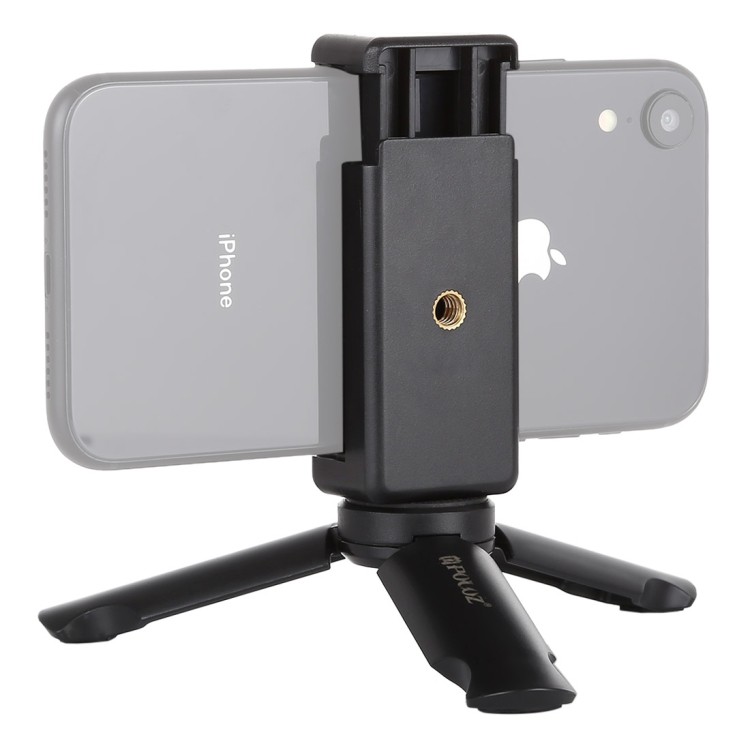 Puluz tripod mini kiêm tay cầm quay video điện thoại và GoPro - Hàng chính hãng