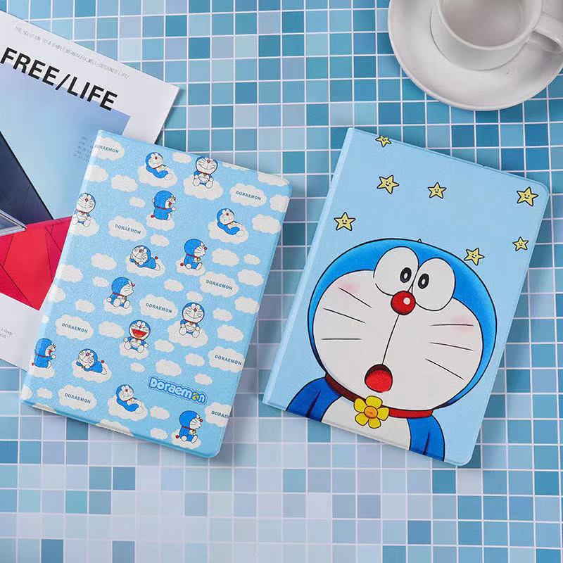 Ốp máy tính bảng hình doraemon thích hợp với ipad air 1/2/3 mini1/2/3/4/5 2018/2018 9.7inch 10.2iinch