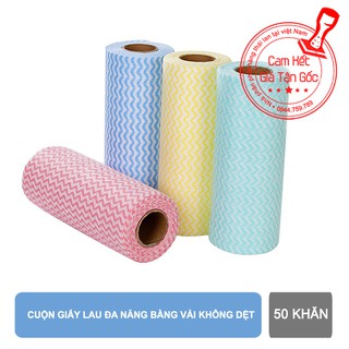 Cuộn giấy lau đa năng bằng vải không dệt
