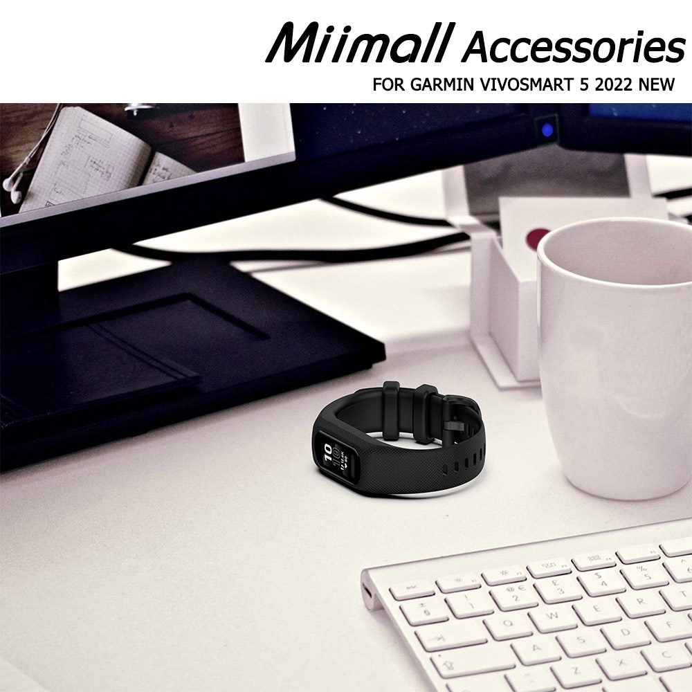 Dây Đeo Cổ Tay Bằng Silicon Có Thể Điều Chỉnh Thoáng Khí Cho Garmin vivosmart 5/Garmin smart5