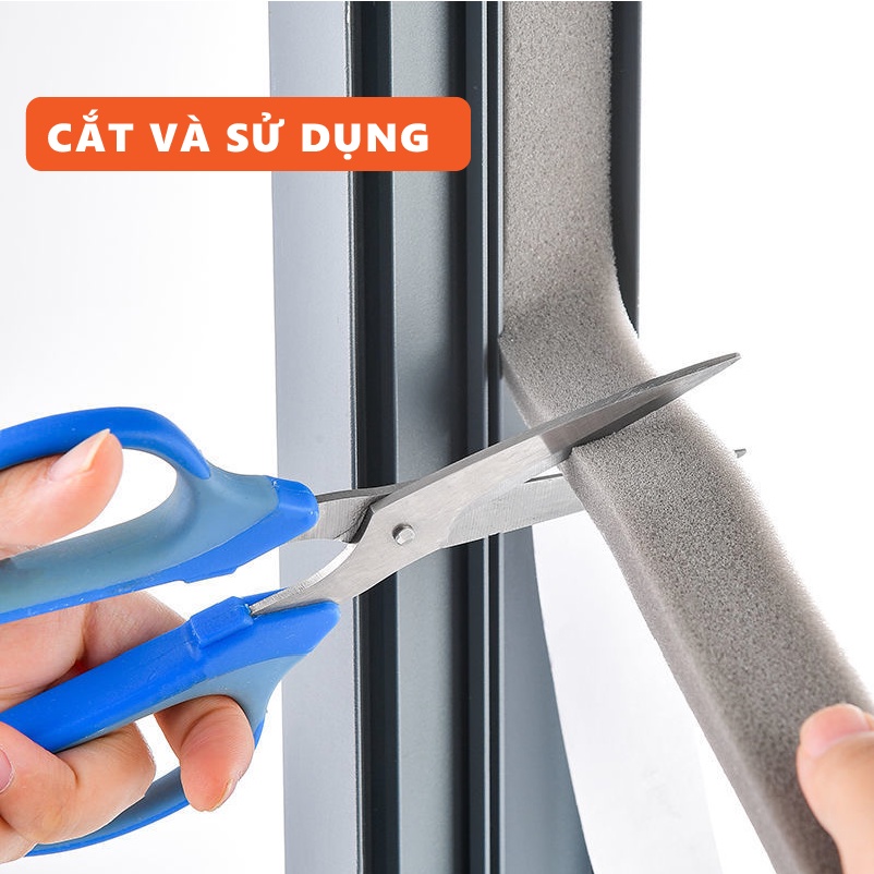 Ron xốp dán khung cửa ⭐ Nẹp cách âm cách nhiệt chống côn trùng chống bui lắp ở cửa đi cửa sổ KINGRON