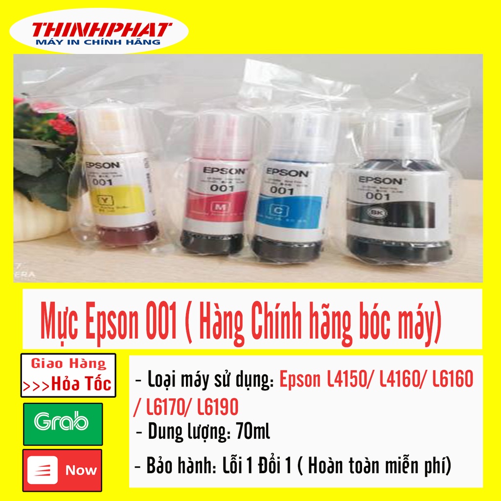 ✅ Bộ mực máy in Epson L4150/ L4160/ L6160/ L6170/ L6190 - Epson 001