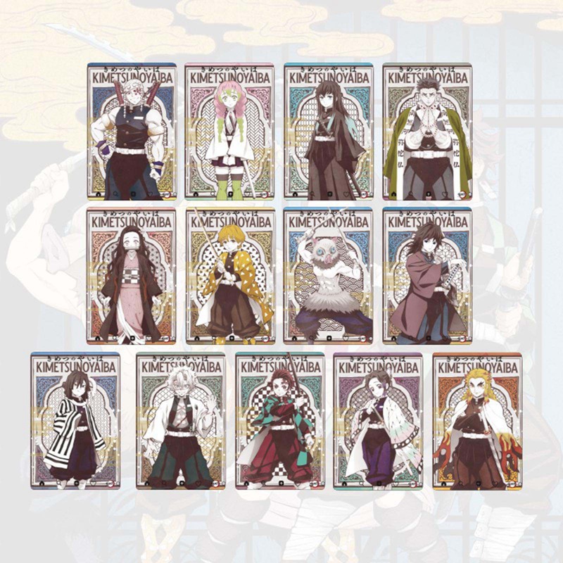 Bộ 22 Thẻ Hình Nhân Vật Anime Quỷ Dữ 5x8.2cm