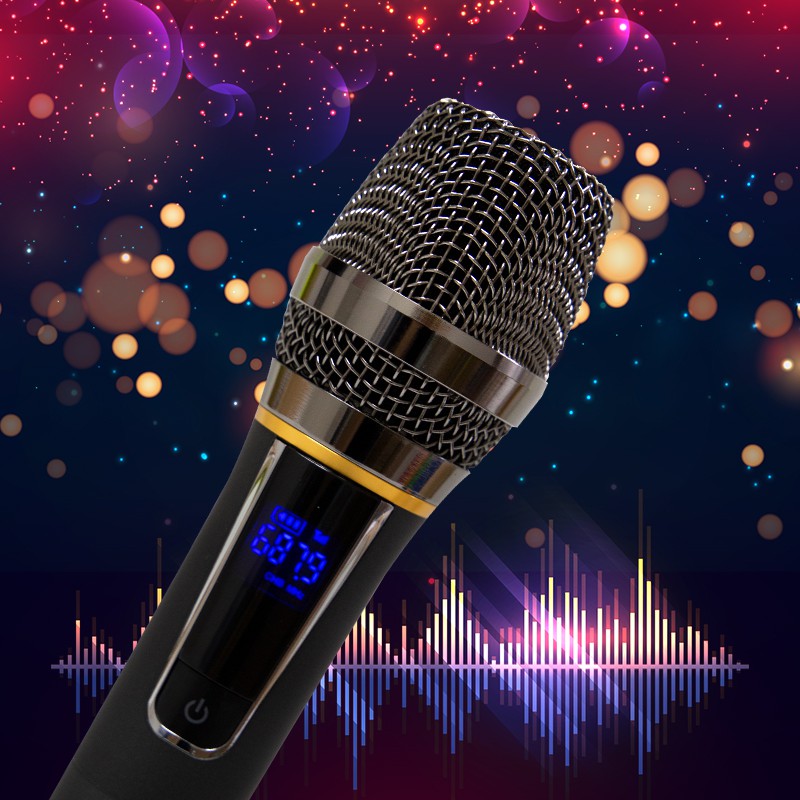 Micro Karaoke, Micro Không Dây (2 Mic), Chuyên Dụng Cho Loa, Amply,  Đổi Mới Trong 07 Ngày, bảo hành 12 tháng.