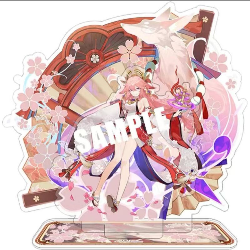 Tượng mô hình nhân vật Genshin impact Yae Miko acrylic stand standee