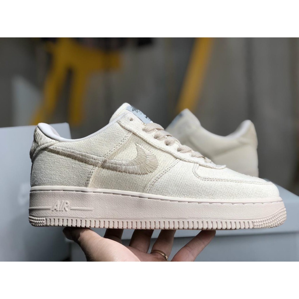 Giày Sneaker Cổ Thấp AF1 - Air Force 1 x Stussy Fossil Stone
