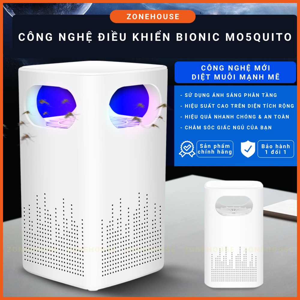 [Chính hãng] Đèn bắt muỗi cao cấp ZONEHOUSE, chế độ thông minh, trang trí để bàn, làm đèn ngủ, hiệu quả cao