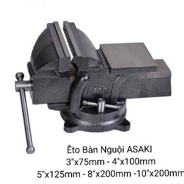 [CHÍNH HÃNG] ETO Bàn Nguội Xoay ASAKI 6" x 150MM 12,6KG AK-0669 Bảo Hành 6 Tháng