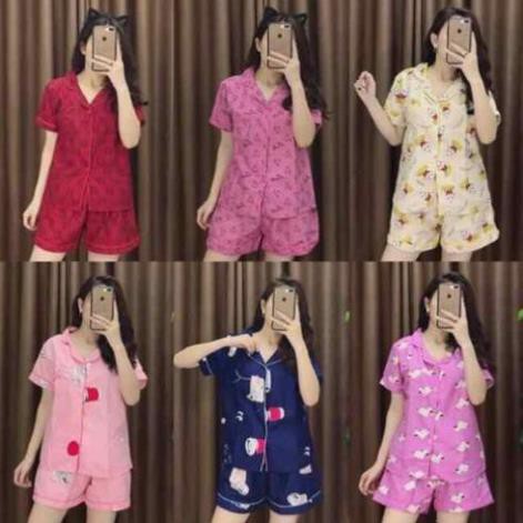 [Free ship 50k] Bộ Pijama cộc đồ ngủ, đồ mặc ở nhà chất kate thái siêu đẹp không nhăn  ྇  ྇