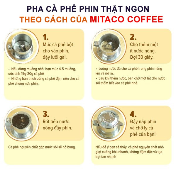 Cà Phê Phin Đậm Đà MITACO COFFEE (2 Gói x 1kg)