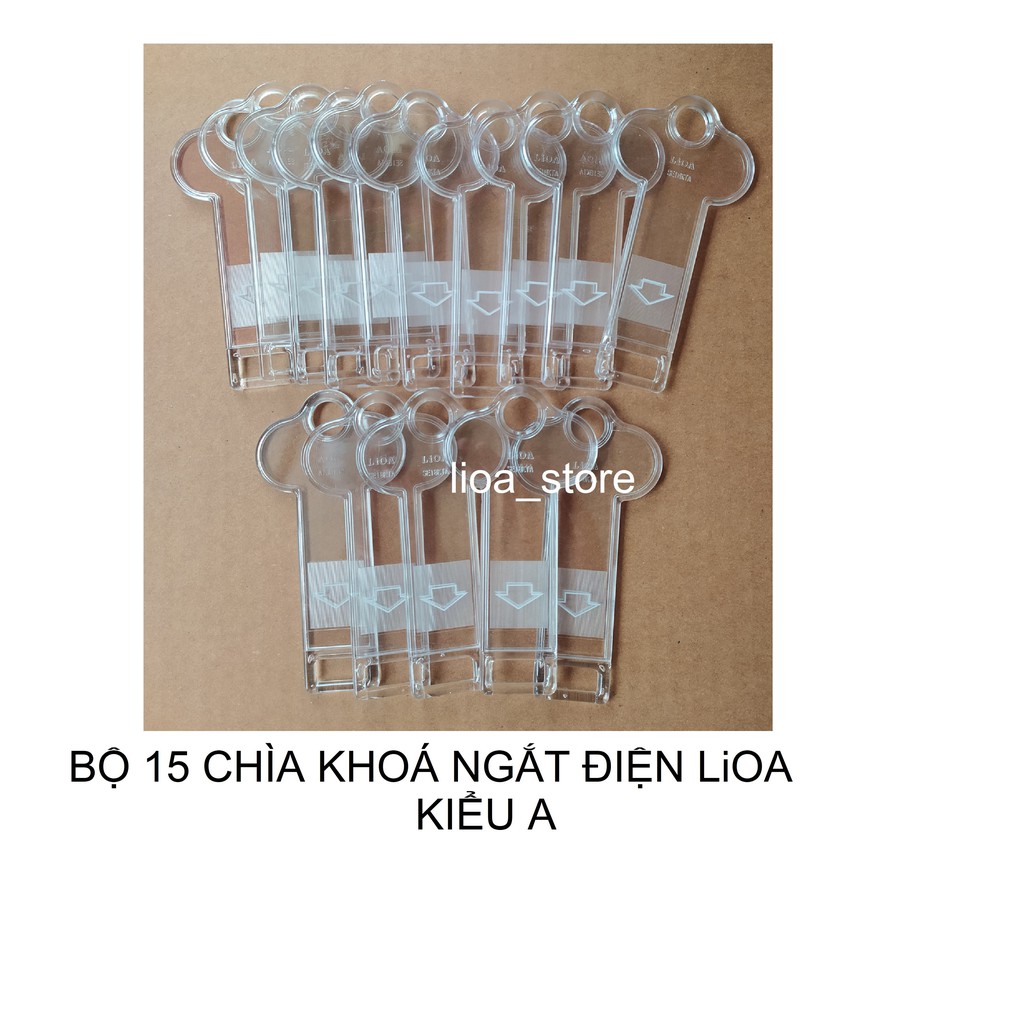 COMBO 15 CHÌA KHOÁ NGẮT ĐIỆN LIOA - KIỂU A.