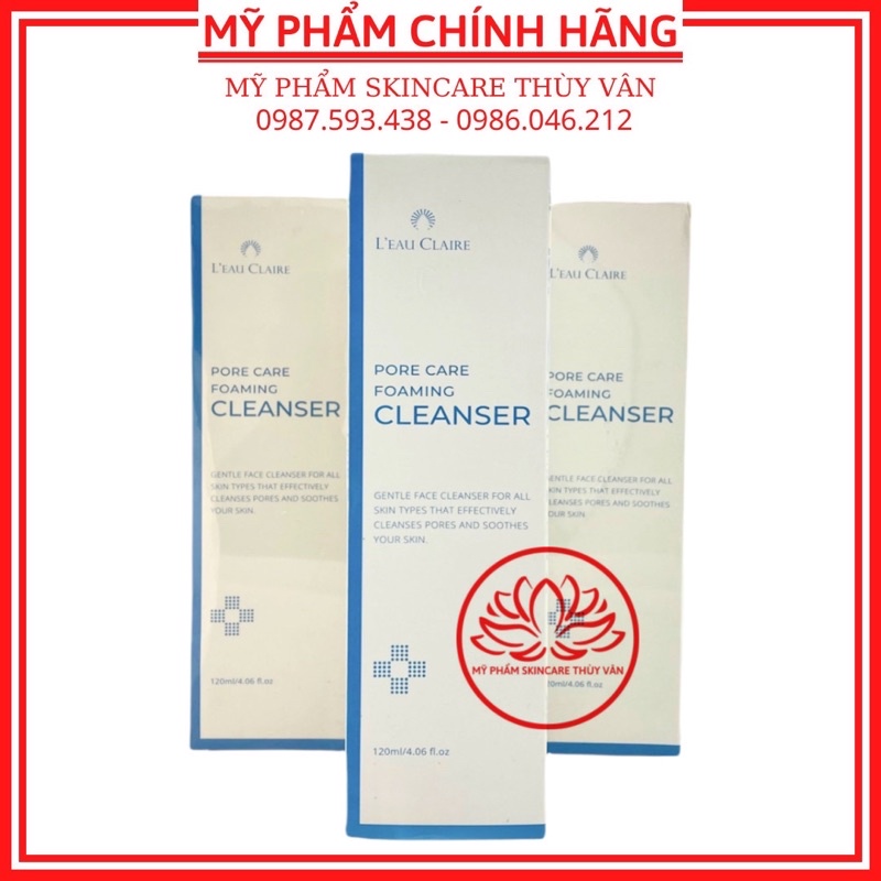 Sữa Rửa Mặt Sạch Sâu Lỗ Chân Lông Hàn Quốc Chính Hãng LEAU CLAIRE 120ml