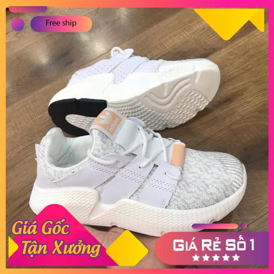 ( Giày Hót ) Giày thể thao Nam - Nữ cao cấp prophere màu trắng xám , xả hàng thanh lý giá siêu tốt freeship toàn quốc
