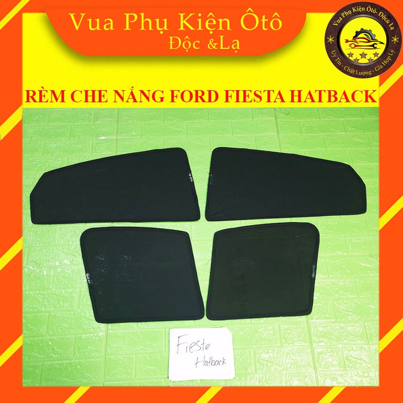 Rèm che nắng theo xe Ford Fiesta Hatback,Sedan 2011-2017 - Bộ 4 tấm dính nam châm