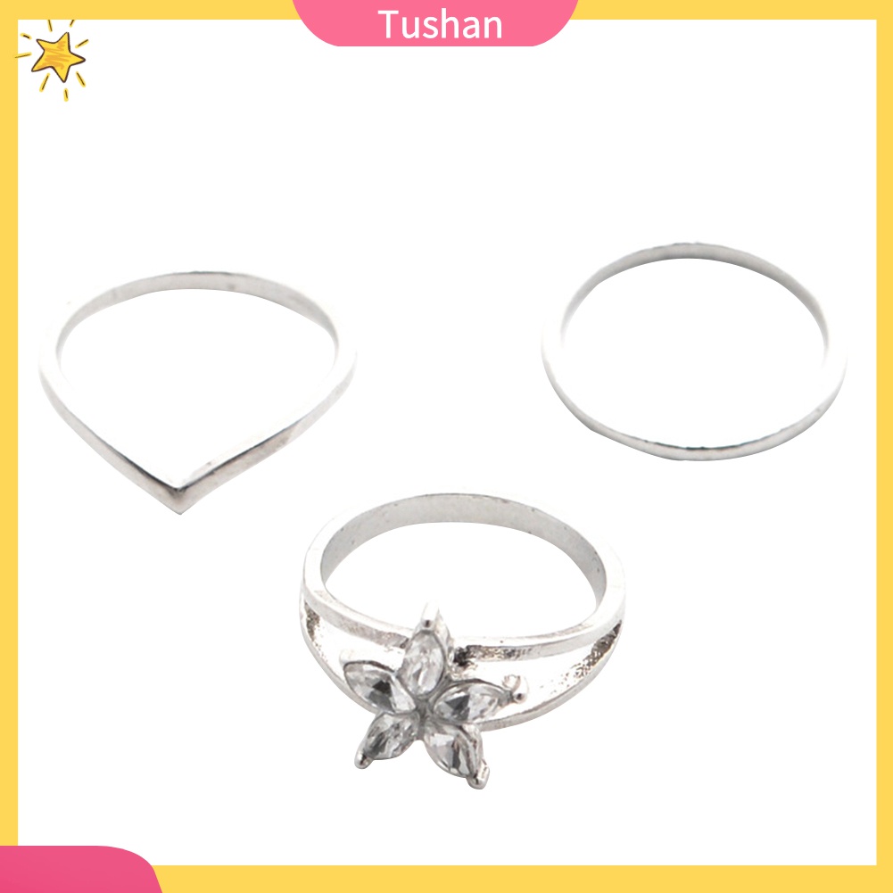 Set 3 Nhẫn Đeo Ngón Chân Phong Cách Retro