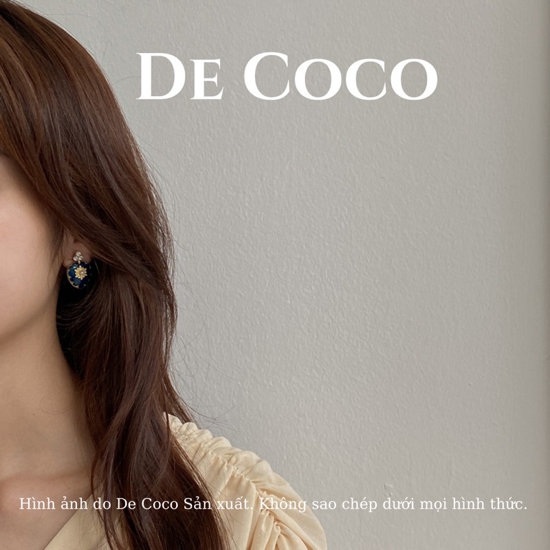 Bông tai khuyên tai nữ vintage Queen De Coco
