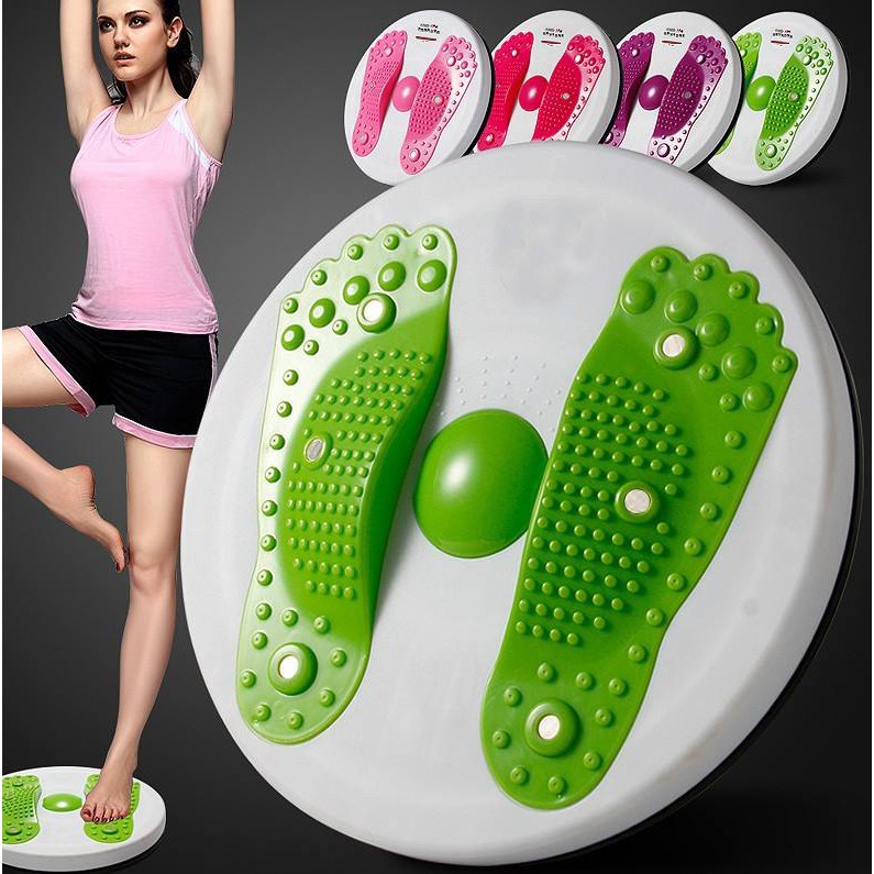 Bàn xoay eo 360 độ tập thể dục giảm cân tại nhà tiện lợi - Đĩa xoay eo massage tan mỡ bụng