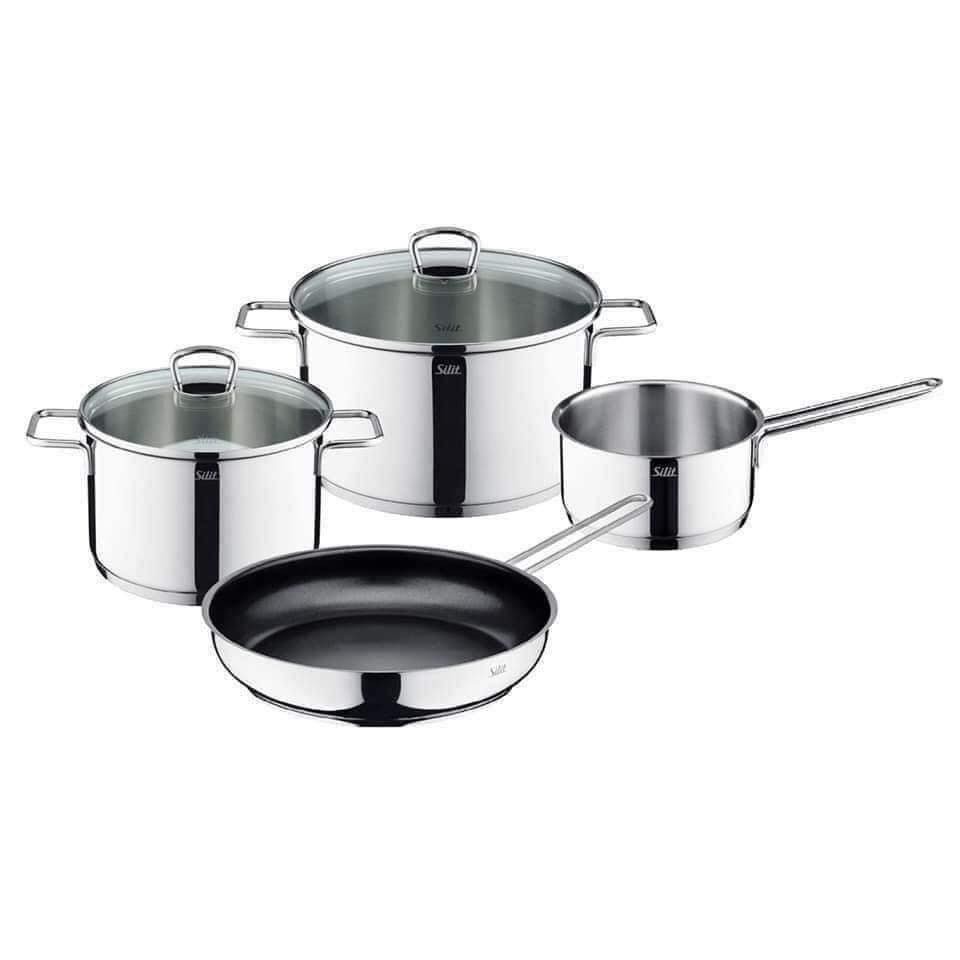 Bộ nồi siêu đẹp Silit 4 món Alicante NGON BỔ RẺ ĐẸP quan trọng nhất là vừa có quánh, vừa có chảo