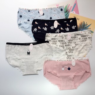 [COMBO 4 Và 5]  Quần Lót Nữ  Vải Cotton Hoạt Hình Siêu Cute Loại 1