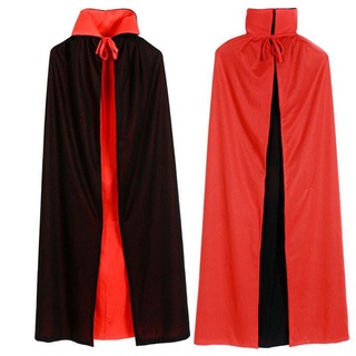 LOẠI DÀY ĐẸP Áo choàng hóa trang Halloween Ma Cà Rồng 2 lớp đen đỏ