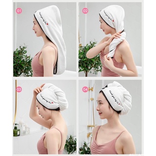 Khăn Quấn Tóc, Lau Tóc Thấm Nước Siêu Nhanh