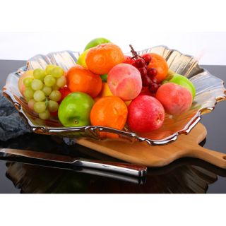 Khay thủy tinh (đĩa) hoa hướng dương đựng trái cây, bánh kẹo để bàn phòng khách đẹp