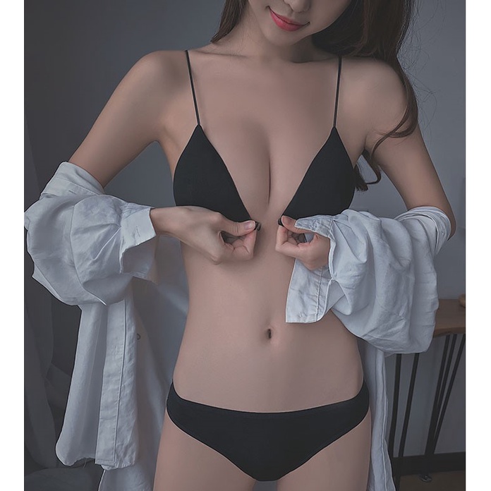 Cocory vn Áo Ngực Dây Mảnh Không Gọng Thép Hình Tam Giác Lưng Đẹp Gợi Cảm Cho Nữ