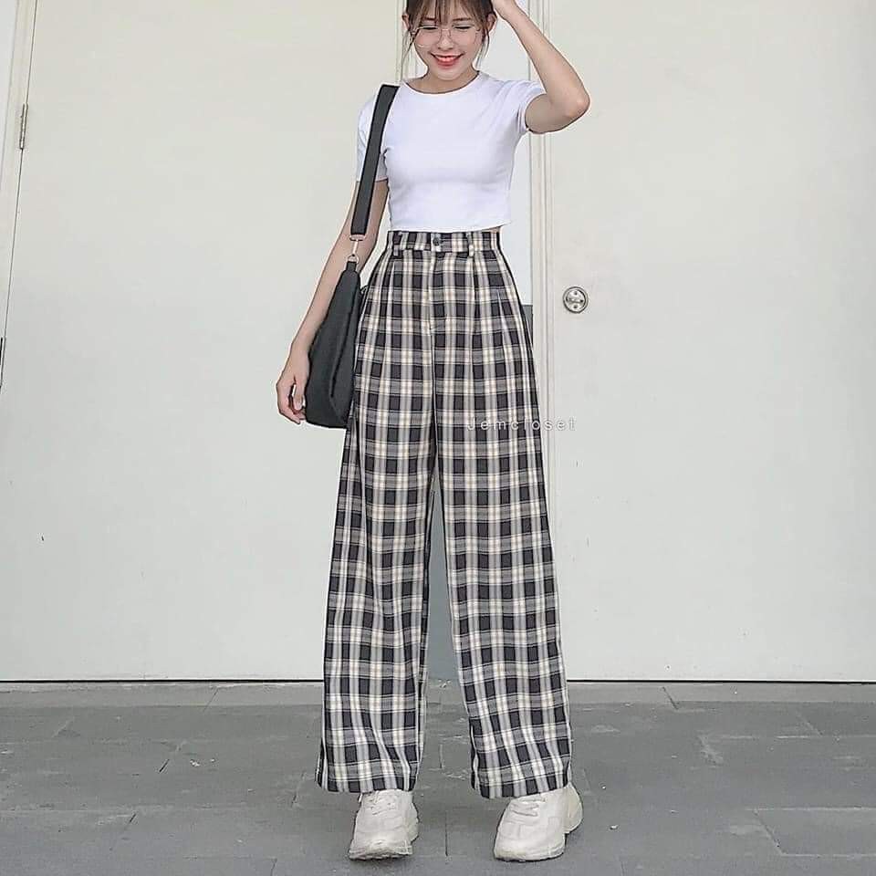 Quần Ống Rộng [FREESHIP] Quần Culottes Khuy Giả Ống Rộng Nữ | BigBuy360 - bigbuy360.vn