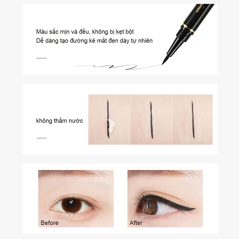 Bút Kẻ mắt đen ILY eyeliner chống nước nhanh khô bền vững ILY