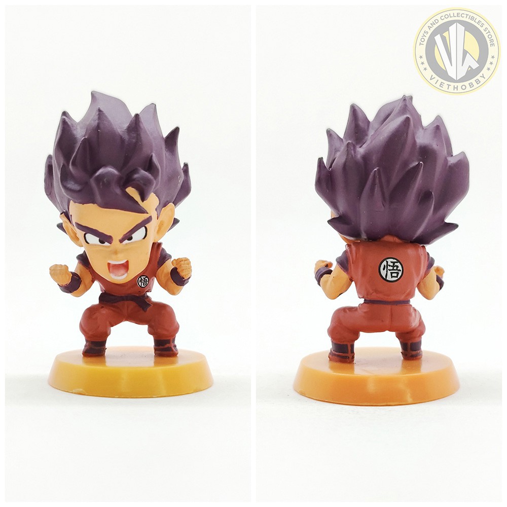 [nobox] Mô hình FIgure chính hãng Plex Dragon Ball Anime Heroes Mini Big Head Figure - Son Goku Kaioken cao 4.5cm