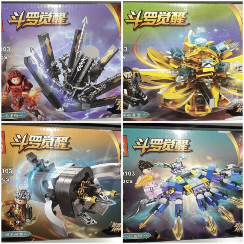 Lắp ráp 1 hộp Chiến Thần kiếm 90103 có trên 100 chi tiết