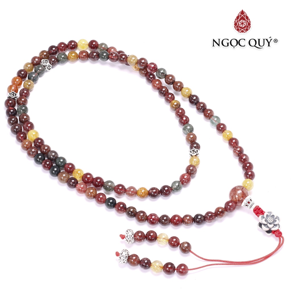 Chuỗi 108 hạt TA tóc tam tài - Ngọc Quý