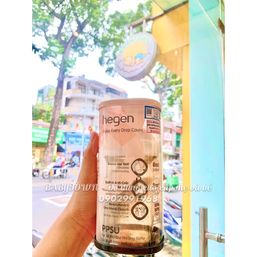 Bình sữa Hegen PPSU 240ml  [ Chính Hãng ]