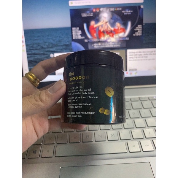 Tẩy Da Chết Body Cà phê Đắk Lắk Làm Sạch Tế Chết Cơ Thể Cocoon 200ml