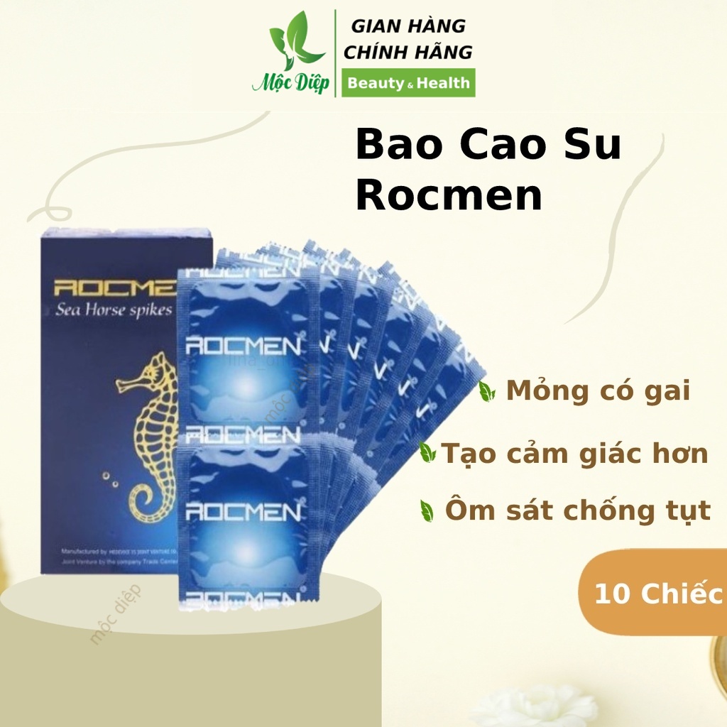 Bao cao su ❤️CHÍNH HÃNG💯 Rocmen ❤️ bao cao su có gai hương bạc hà an toàn hiệu quả