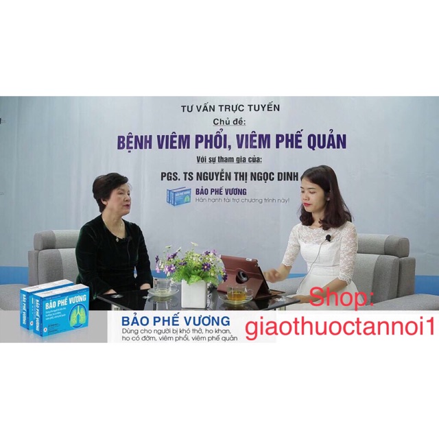 BẢO PHẾ VƯƠNG - Dùng cho người bị khó thở, ho khan, ho có đờm, viêm phổi, viêm phế quản