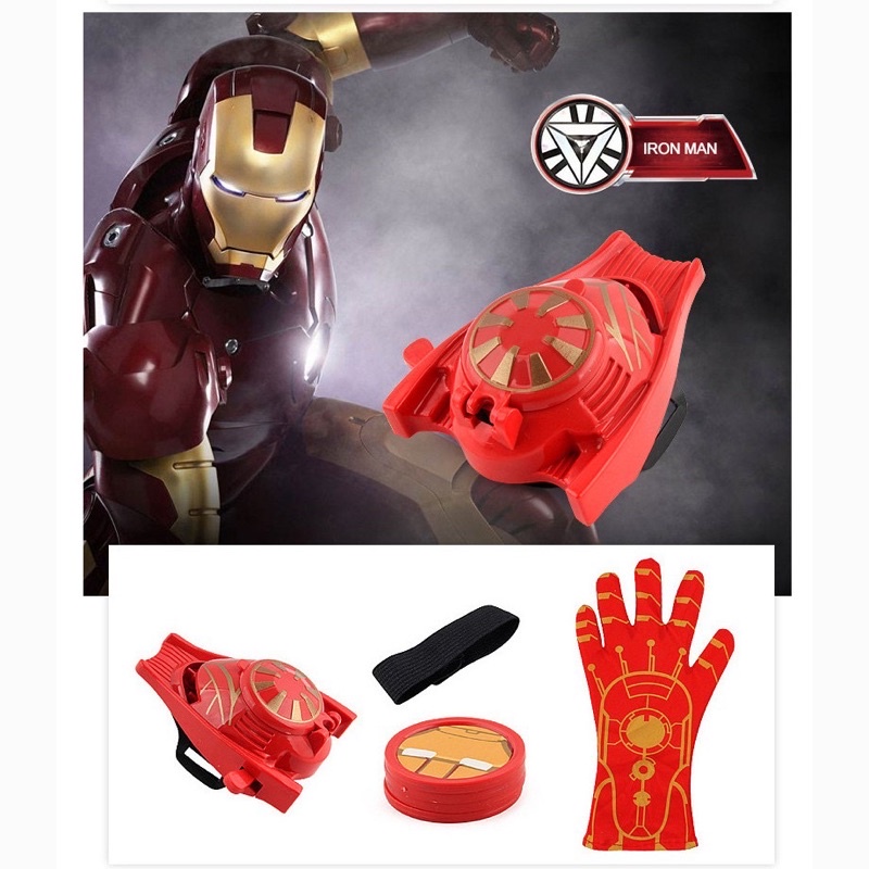 Găng tay bắn đĩa hình người sắt Iron Man cho bé trai