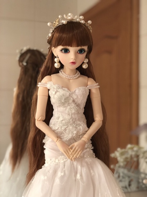 Búp bê bjd 60cm mặc váy đuôi cá