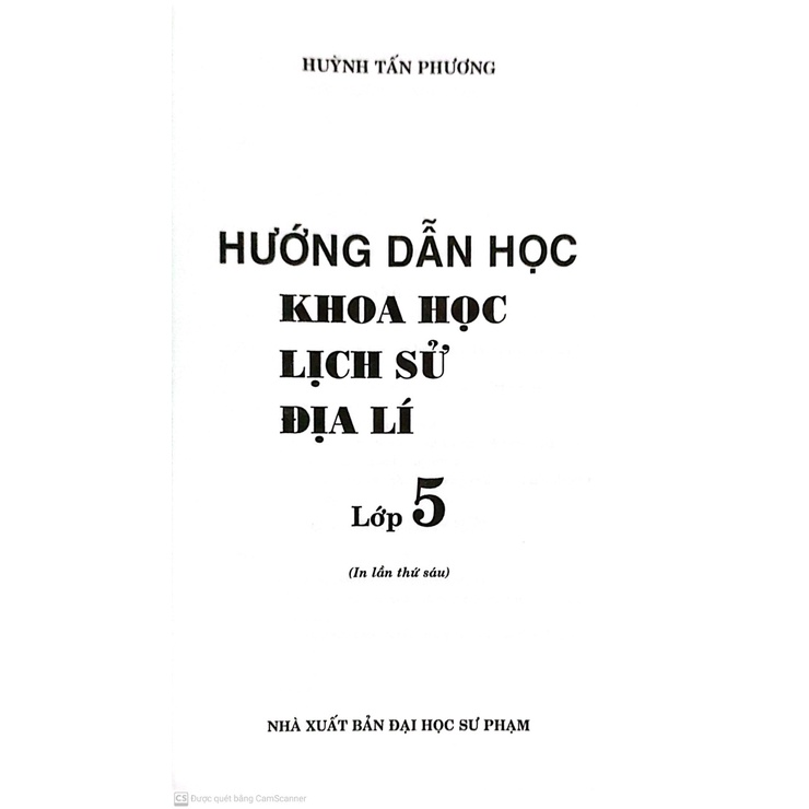 Sách-Hướng Dẫn Học Khoa Học - Lịch Sử - Địa Lí Lớp 5
