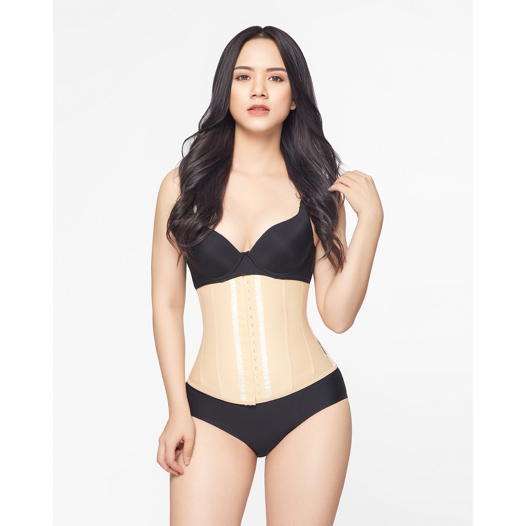 Đai Gen Nịt Bụng Latex Giảm Eo & Mỡ Bụng Latex Slim 102 Việt Corset Chính Hãng - Latex 13 Xương - Hạ size miễn phí