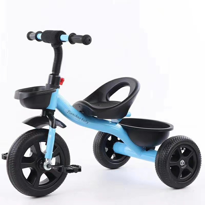 Xe Đạp Ba Bánh Kèm Xô Chống Lăn Dành Cho Trẻ Em 2-6 Tuổi