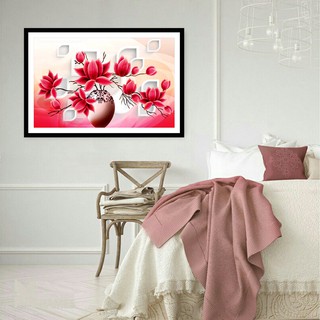 Tranh đính đá bình hoa khoe sắc VS403 (76cm x 49cm)