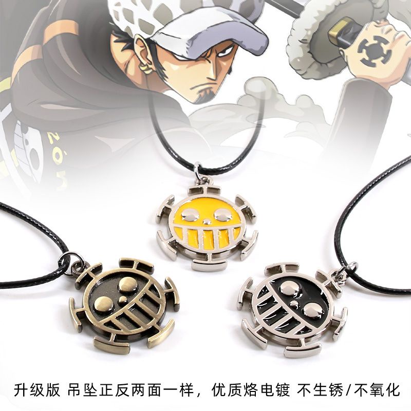 Dây Chuyền Hợp Kim Hai Mặt Hình Logo Phim One Piece