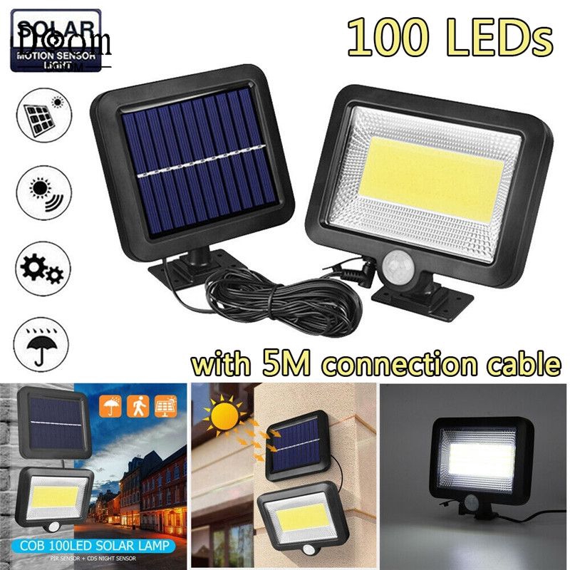 Đèn Led 30w 100 Bóng Cob Năng Lượng Mặt Trời Dùng Chiếu Sáng Ngoài Trời