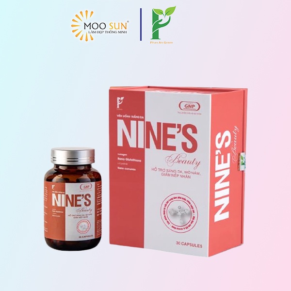 Viên Uống Trắng Da Mờ Nám Giảm Nếp Nhăn Nine's Beauty (30 viên)
