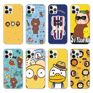 Ốp điện thoại bằng tpu silicone mềm hình gấu vịt hoạt hình thích hợp cho iphone 12 pro max 5g/12 mini/11 pro max